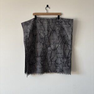 Billy Reid Totem Blanket Throw Wrap striped geometric pattern Wool Cotton NO TAG